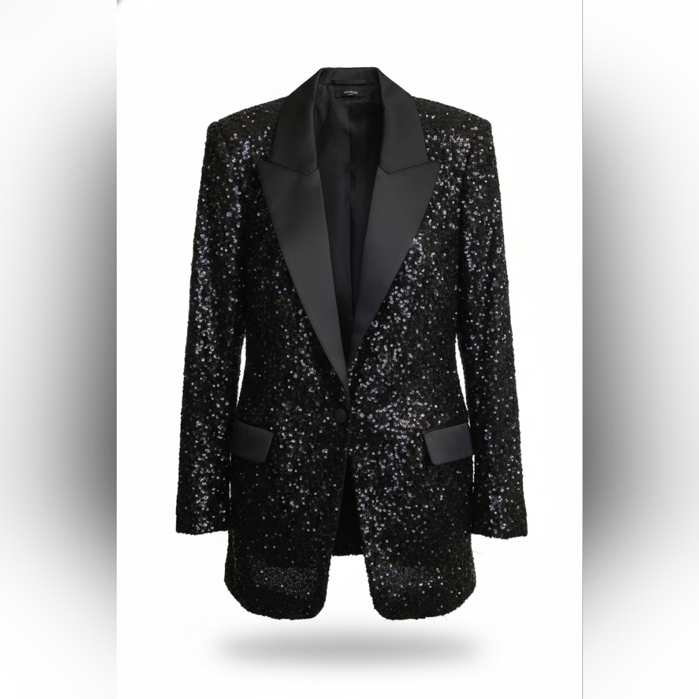 Express Black Textured Blazer